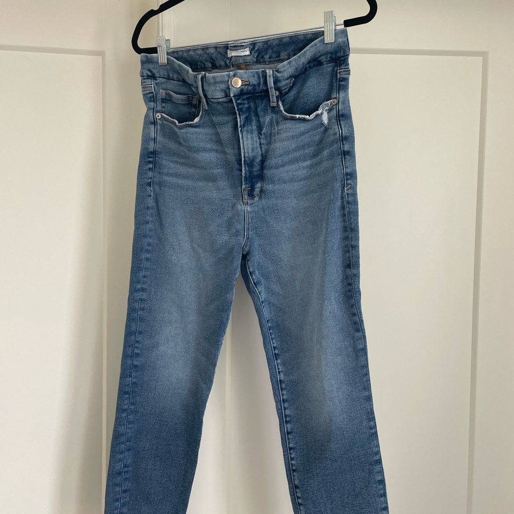 Good American Jeans size 16. Very stretchy and comfortable. Anthropologie